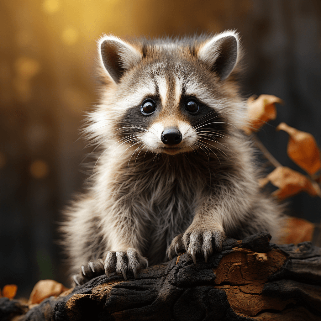 a-small-baby-raccoon-looking-cutely